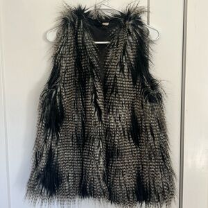 Faux fur vest